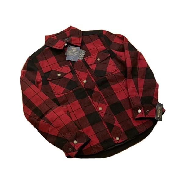 Pendleton Buffalo Plaid Mount Hood Flannel Wool Blend Jacket Mens Small NWT - Picture 2 of 9
